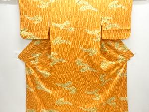 草の実模様小紋着物